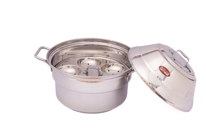 12 Idli Pot Set with Handle | Induction Compatible