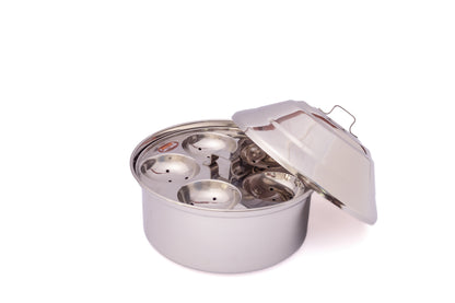 7 Idli Pot Set with Handle | Induction Compatible