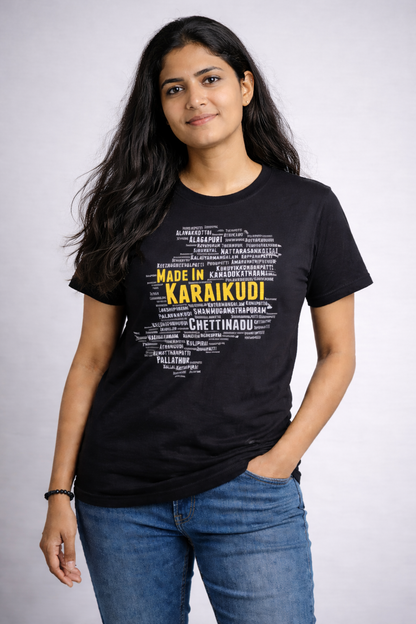 Made in Chettinadu - Personalized Ooru Name Heritage T-Shirt