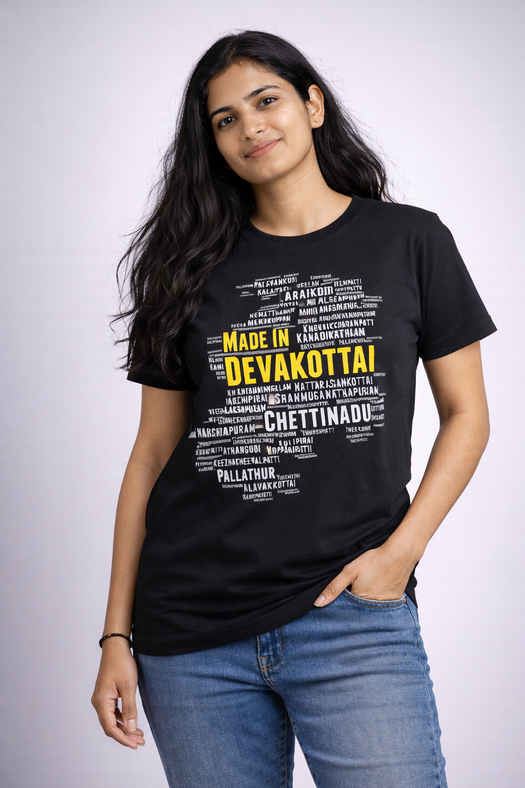 Made in Chettinadu - Personalized Ooru Name Heritage T-Shirt